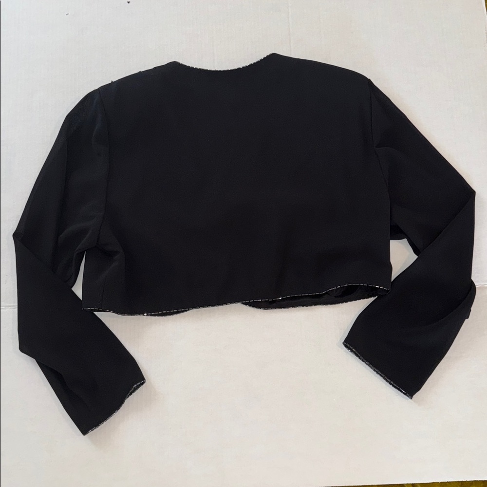 Vintage Beaded Black Cropped Jacket - Picture 13 of 16